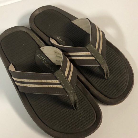 gh bass mens flip flops